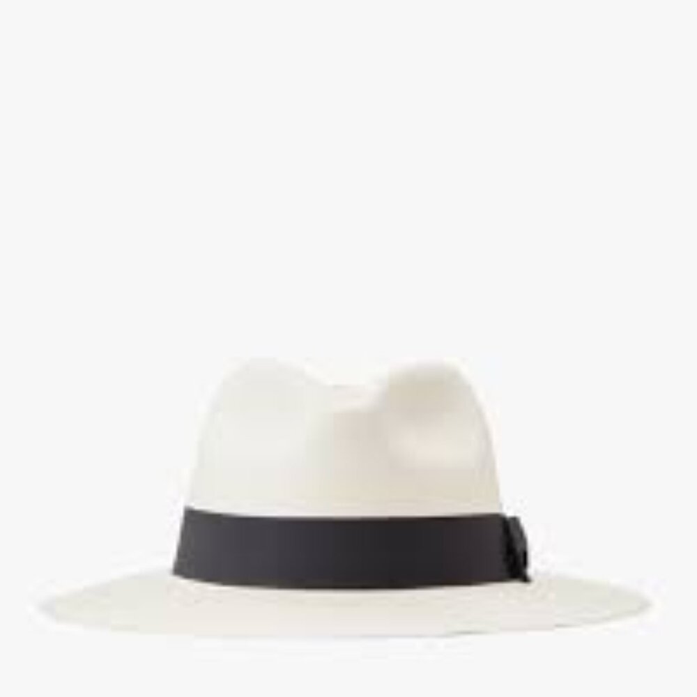 Cuyana Ecuador Hat - Beige with Navy Band - Size 58